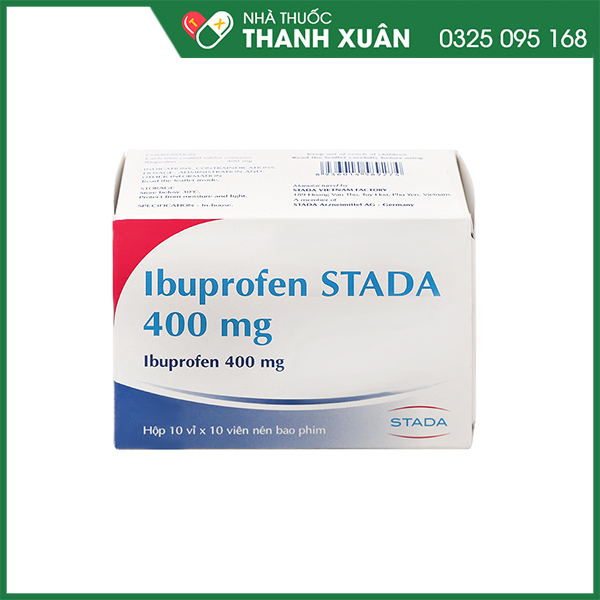 Ibuprofen Stada 400mg giảm đau, hạ sốt, kháng viêm
